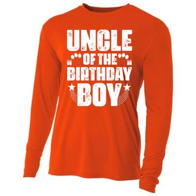 Uncle Of The Birthday Boy Celebration Cooling Performance Long Sleeve Crew