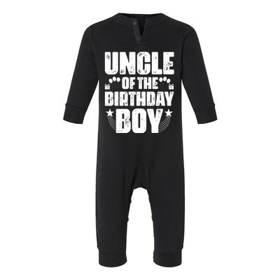 Uncle Of The Birthday Boy Celebration Infant Fleece One Piece