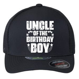 Uncle Of The Birthday Boy Celebration Flexfit Unipanel Trucker Cap