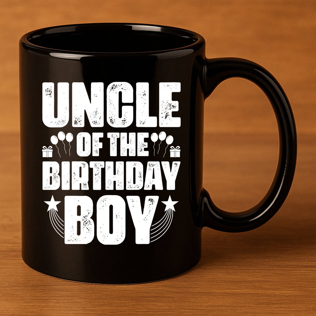 Uncle Of The Birthday Boy Celebration 11oz C Handle Ceramic Mug