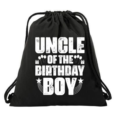 Uncle Of The Birthday Boy Celebration Drawstring Bag