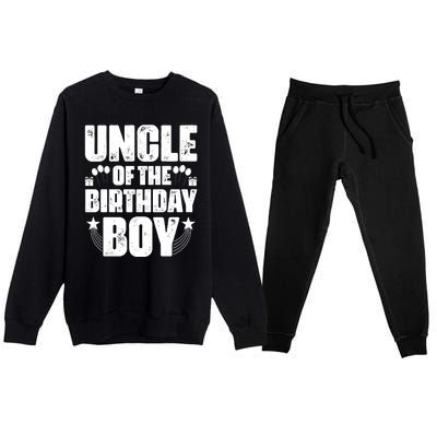 Uncle Of The Birthday Boy Celebration Premium Crewneck Sweatsuit Set