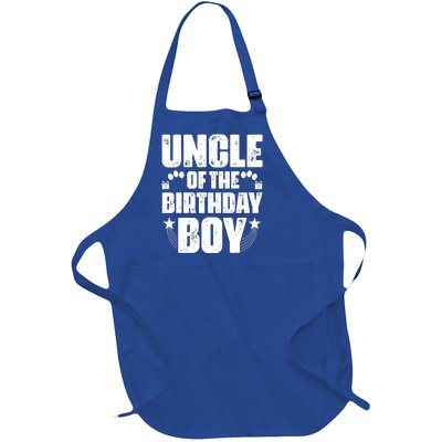 Uncle Of The Birthday Boy Celebration Full-Length Apron With Pockets