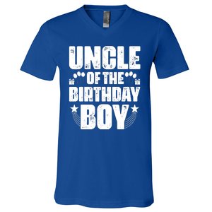 Uncle Of The Birthday Boy Celebration V-Neck T-Shirt