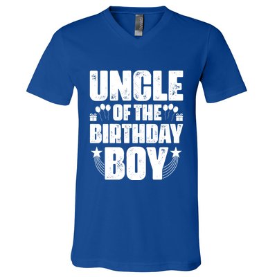 Uncle Of The Birthday Boy Celebration V-Neck T-Shirt