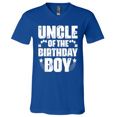 Uncle Of The Birthday Boy Celebration V-Neck T-Shirt