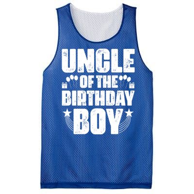 Uncle Of The Birthday Boy Celebration Mesh Reversible Basketball Jersey Tank