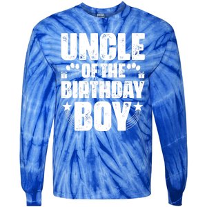 Uncle Of The Birthday Boy Celebration Tie-Dye Long Sleeve Shirt