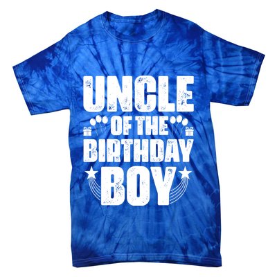 Uncle Of The Birthday Boy Celebration Tie-Dye T-Shirt