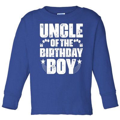 Uncle Of The Birthday Boy Celebration Toddler Long Sleeve Shirt