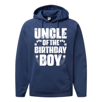 Uncle Of The Birthday Boy Celebration Performance Fleece Hoodie