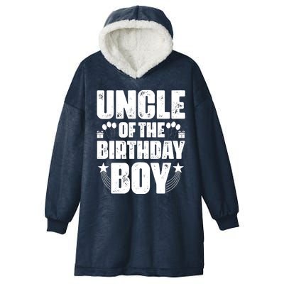 Uncle Of The Birthday Boy Celebration Hooded Wearable Blanket