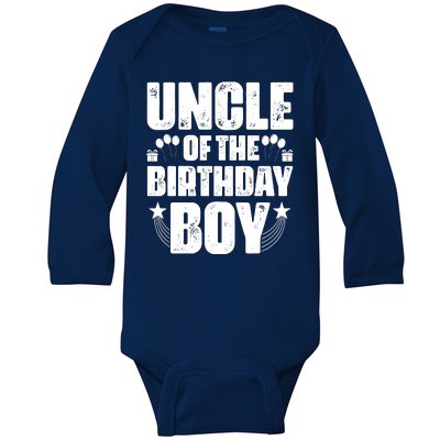 Uncle Of The Birthday Boy Celebration Baby Long Sleeve Bodysuit