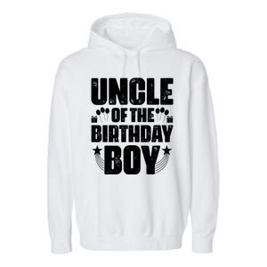 Uncle Of The Birthday Boy Celebration Garment-Dyed Fleece Hoodie