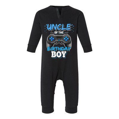 Uncle Of The Birthday Boy Matching Video Game Birthday Gift Infant Fleece One Piece