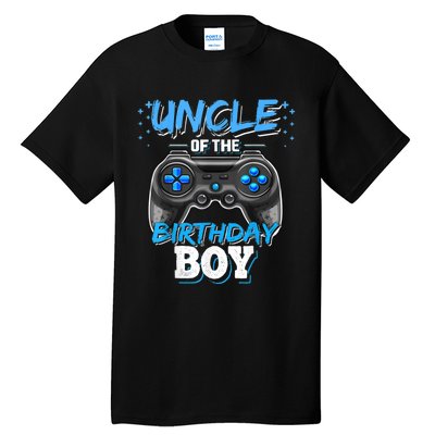 Uncle Of The Birthday Boy Matching Video Game Birthday Gift Tall T-Shirt