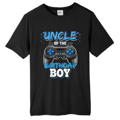 Uncle Of The Birthday Boy Matching Video Game Birthday Gift Tall Fusion ChromaSoft Performance T-Shirt