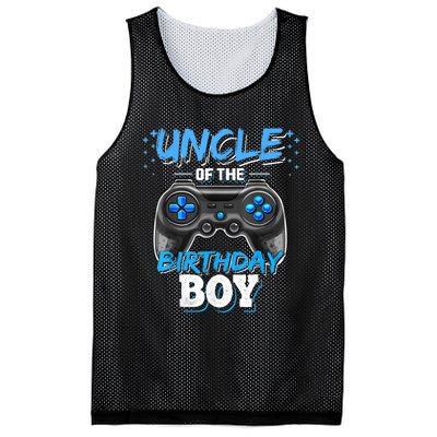 Uncle Of The Birthday Boy Matching Video Game Birthday Gift Mesh Reversible Basketball Jersey Tank