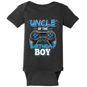 Uncle Of The Birthday Boy Matching Video Game Birthday Gift Baby Bodysuit