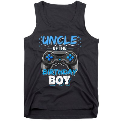 Uncle Of The Birthday Boy Matching Video Game Birthday Gift Tank Top