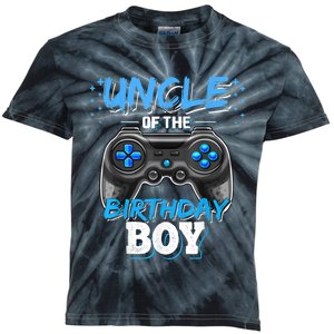 Uncle Of The Birthday Boy Matching Video Game Birthday Gift Kids Tie-Dye T-Shirt