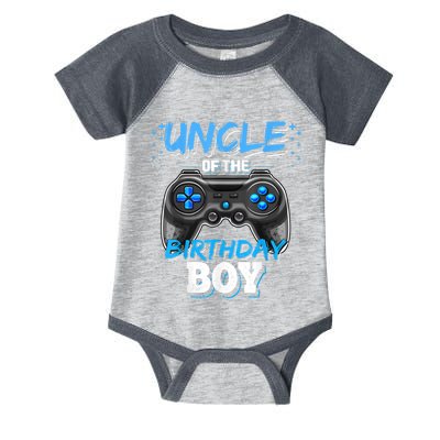 Uncle Of The Birthday Boy Matching Video Game Birthday Gift Infant Baby Jersey Bodysuit