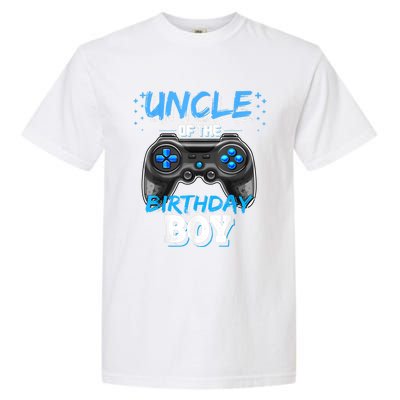 Uncle Of The Birthday Boy Matching Video Game Birthday Gift Garment-Dyed Heavyweight T-Shirt