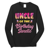 Uncle Of The Birthday Sweetie Ice Cream Birthday Long Sleeve Shirt