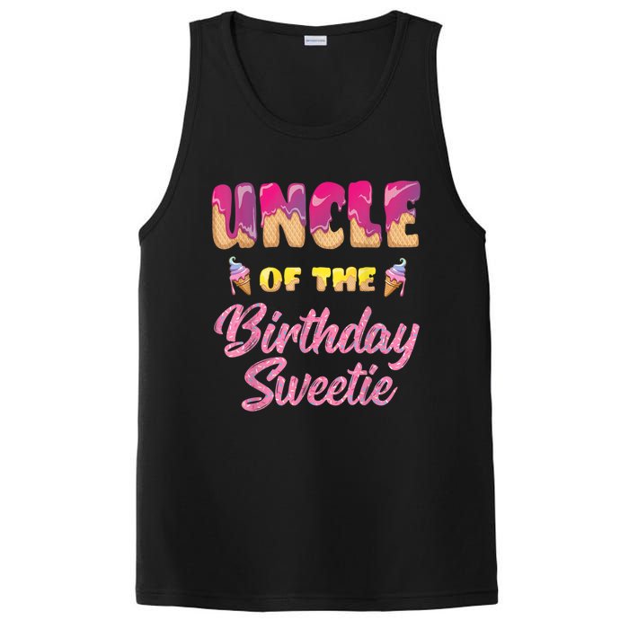 Uncle Of The Birthday Sweetie Ice Cream Birthday PosiCharge Competitor Tank