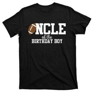 Uncle Of The Birthday Boy Football Lover First Birthday T-Shirt