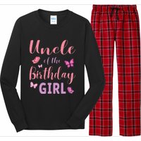 Uncle Of The Birthday Butterfly Party Long Sleeve Pajama Set