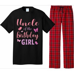 Uncle Of The Birthday Butterfly Party Pajama Set