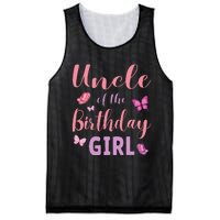 Uncle Of The Birthday Butterfly Party Mesh Reversible Basketball Jersey Tank