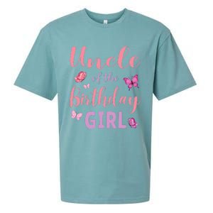 Uncle Of The Birthday Butterfly Party Sueded Cloud Jersey T-Shirt