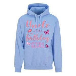 Uncle Of The Birthday Butterfly Party Unisex Surf Hoodie