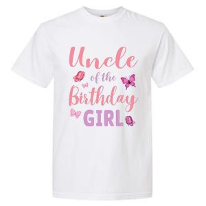 Uncle Of The Birthday Butterfly Party Garment-Dyed Heavyweight T-Shirt