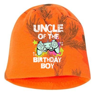 Uncle Of The Birthday Video Game Gamer Gift Kati - Camo Knit Beanie