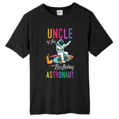 Uncle Of The Birthday Astronaut Space Bday Party Celebration Tall Fusion ChromaSoft Performance T-Shirt