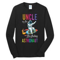 Uncle Of The Birthday Astronaut Space Bday Party Celebration Tall Long Sleeve T-Shirt