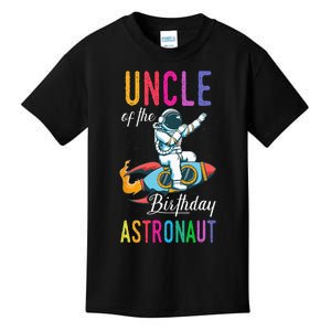 Uncle Of The Birthday Astronaut Space Bday Party Celebration Kids T-Shirt