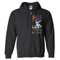 Uncle Of The Birthday Astronaut Space Bday Party Celebration Full Zip Hoodie