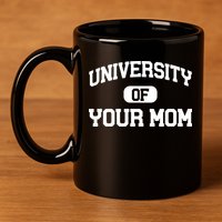 University Of Your Mom 11oz C Handle Ceramic Mug