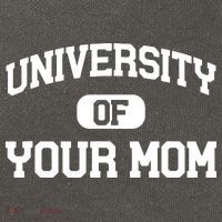 University Of Your Mom Cotton Canvas Backpack