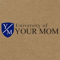 University Of Your Mom Cotton Canvas Backpack