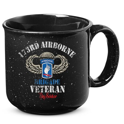 Us Paratrooper 173rd Airborne Brigade Veteran Sky Soldier 15oz Campfire Ceramic Mug