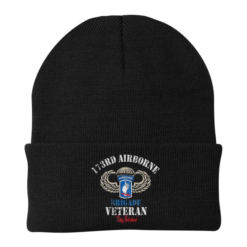 Us Paratrooper 173rd Airborne Brigade Veteran Sky Soldier Beanie