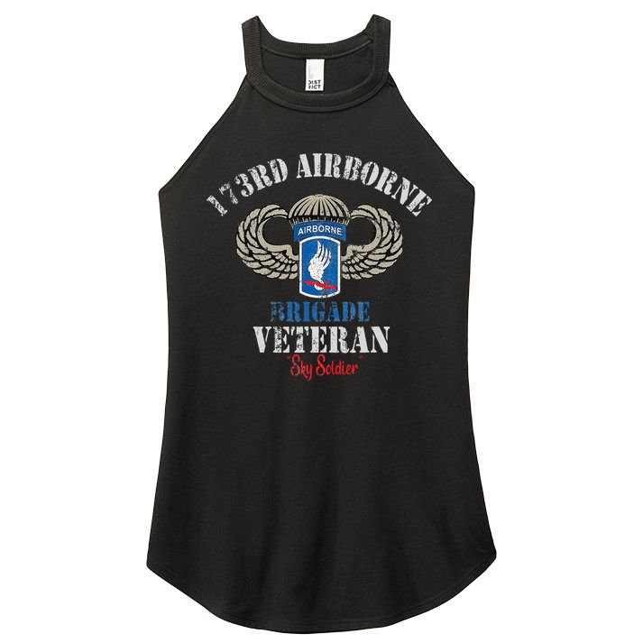 Us Paratrooper 173rd Airborne Brigade Veteran Sky Soldier Women's Perfect Tri Rocker Tank