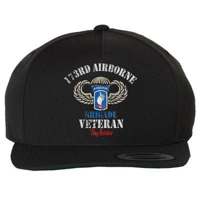 Us Paratrooper 173rd Airborne Brigade Veteran Sky Soldier Wool Snapback Cap
