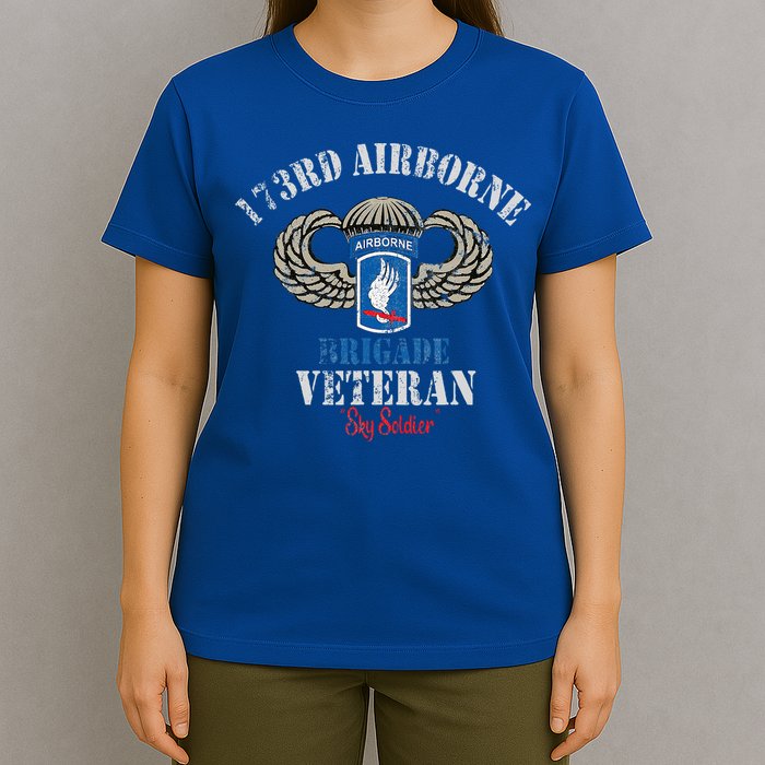 Us Paratrooper 173rd Airborne Brigade Veteran Sky Soldier T-Shirt