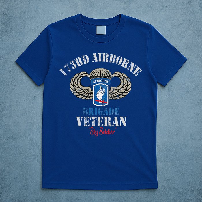 Us Paratrooper 173rd Airborne Brigade Veteran Sky Soldier T-Shirt